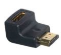 MAXVIEW HDMI ANGLED ADAPTOR GOLD