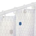 SHOWER CURTAIN WHITE & CELLS