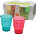 SODA GLASS ASSORTED COLOURS (4)