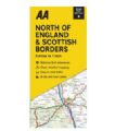 AA NORTH ENGLAND & BORDERS ROAD MAP